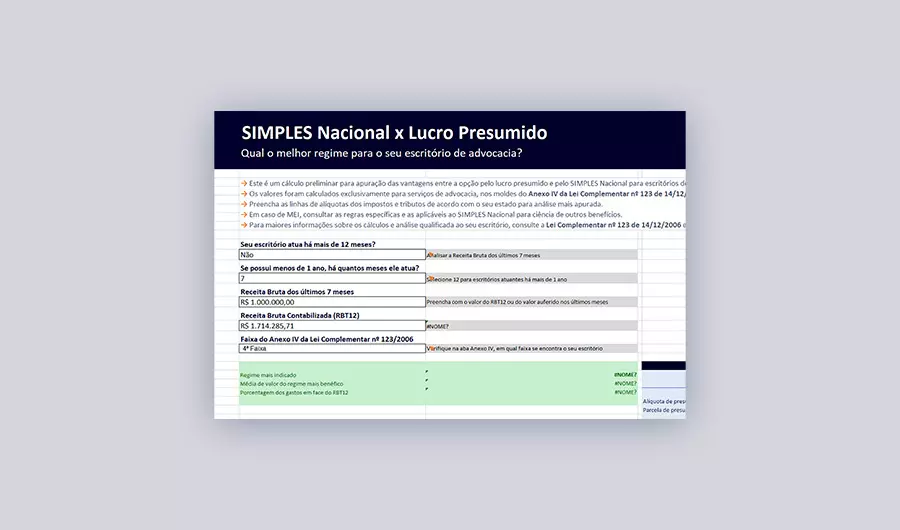 regimes de tributacao